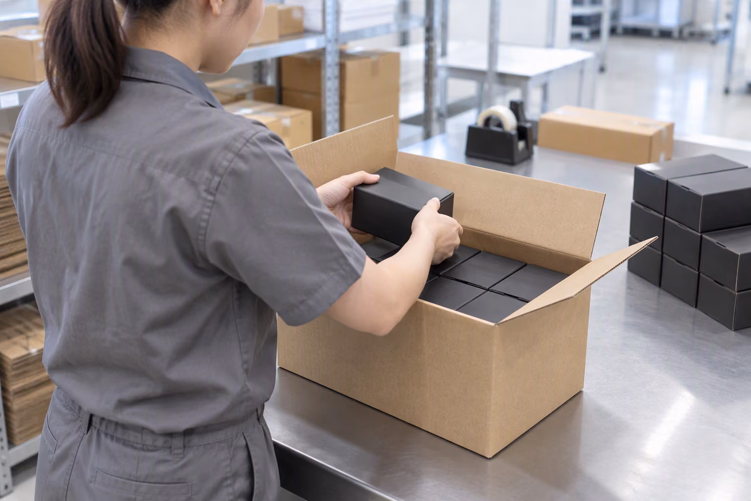 Xfingerprints team preparing a wholesale order
